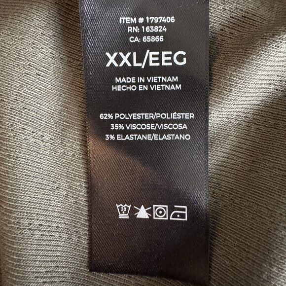 Well Worn Womens XXL Green Long Sleeve Shirt Crewneck Top Blouse New - Picture 8 of 9